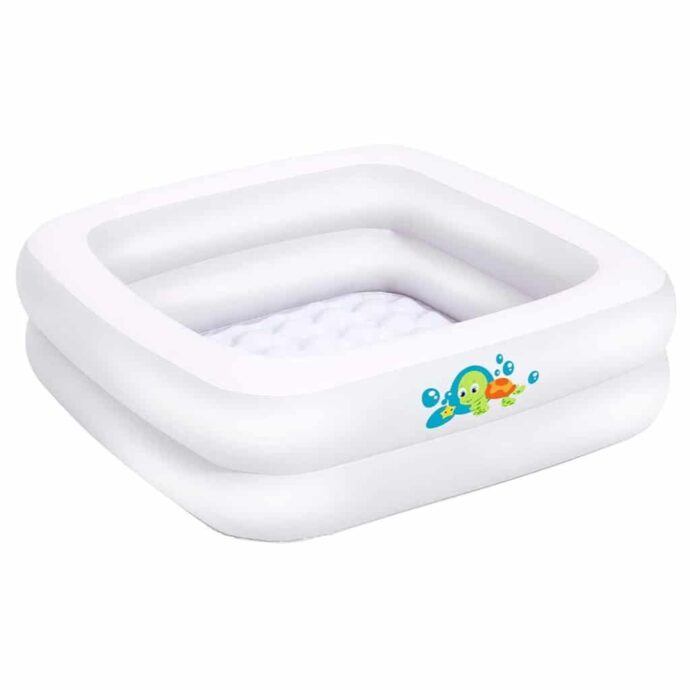 ⁦Baignoire Gonflable Carrée à Double Anneau Pour Bébé 86 x 86 x 25 cm Bestway 51116⁩ - الصورة ⁦2⁩