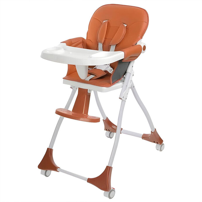 ⁦Chaise Haute pour Bébé Pliable et Portable – كرسي أطفال متحرك⁩ - الصورة ⁦2⁩