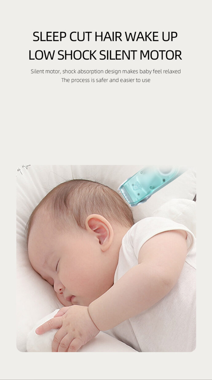 ⁦Tondeuse à cheveux à aspiration automatique pour bébé avec affichage numérique ultra-silencieuse⁩ - الصورة ⁦10⁩