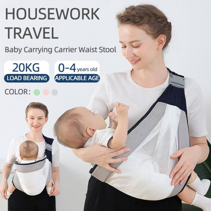 ⁦Écharpe à double usage pour nouveau-né 0-36M en tissu maillé⁩ - الصورة ⁦10⁩