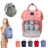 Sac à Dos à Langer Bébé Maternité Multifonctions Grande capacité avec 2 poches isothermes